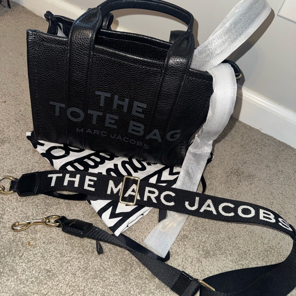 Marc Jacobs Black Leather Briefcase